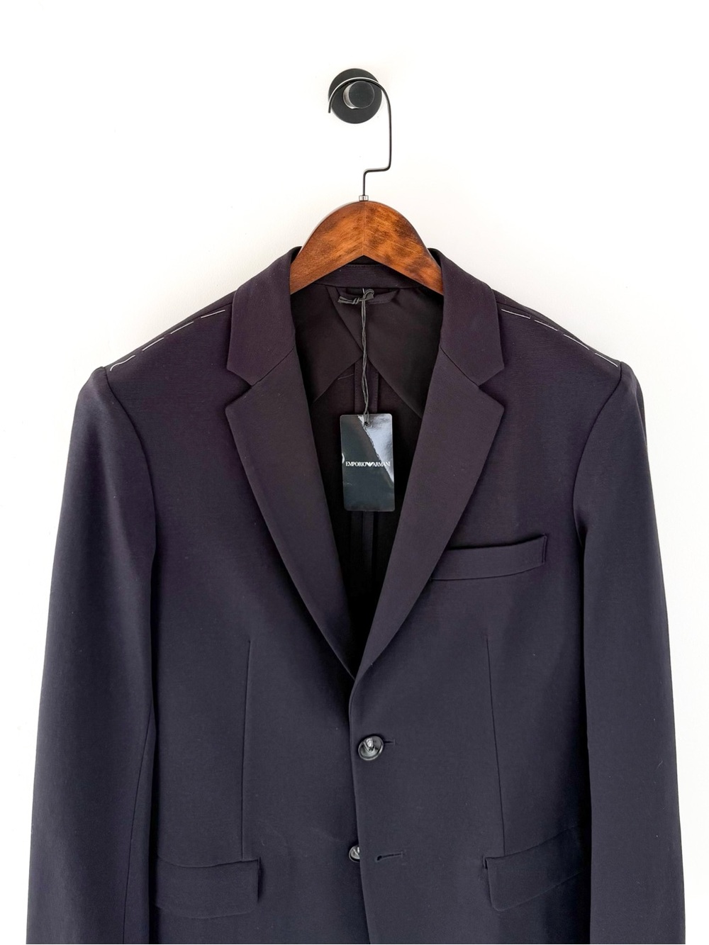 NEW Emporio Armani Navy Blue Stretch Italian Blazer Sport Coat 38R - Picture 6 of 13